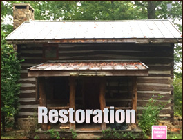 Historic Log Cabin Restoration  Pounding Mill, Virginia